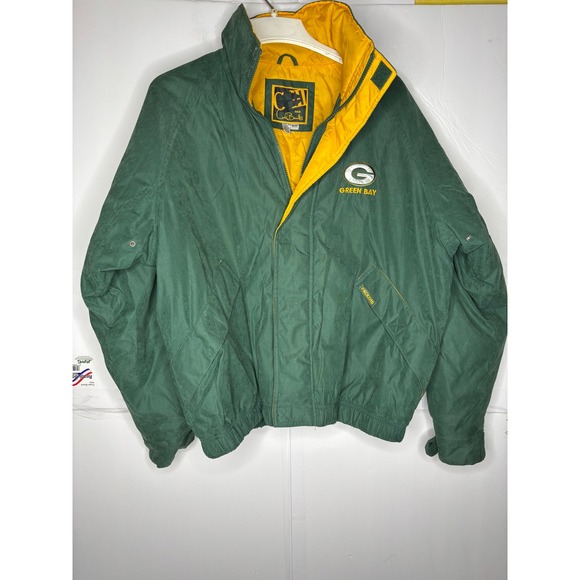 G-III by Carl Banks Other - Vintage Green Bay Packers‎ G-III Carl Banks Jacket Green Gold Mens Medium NFL